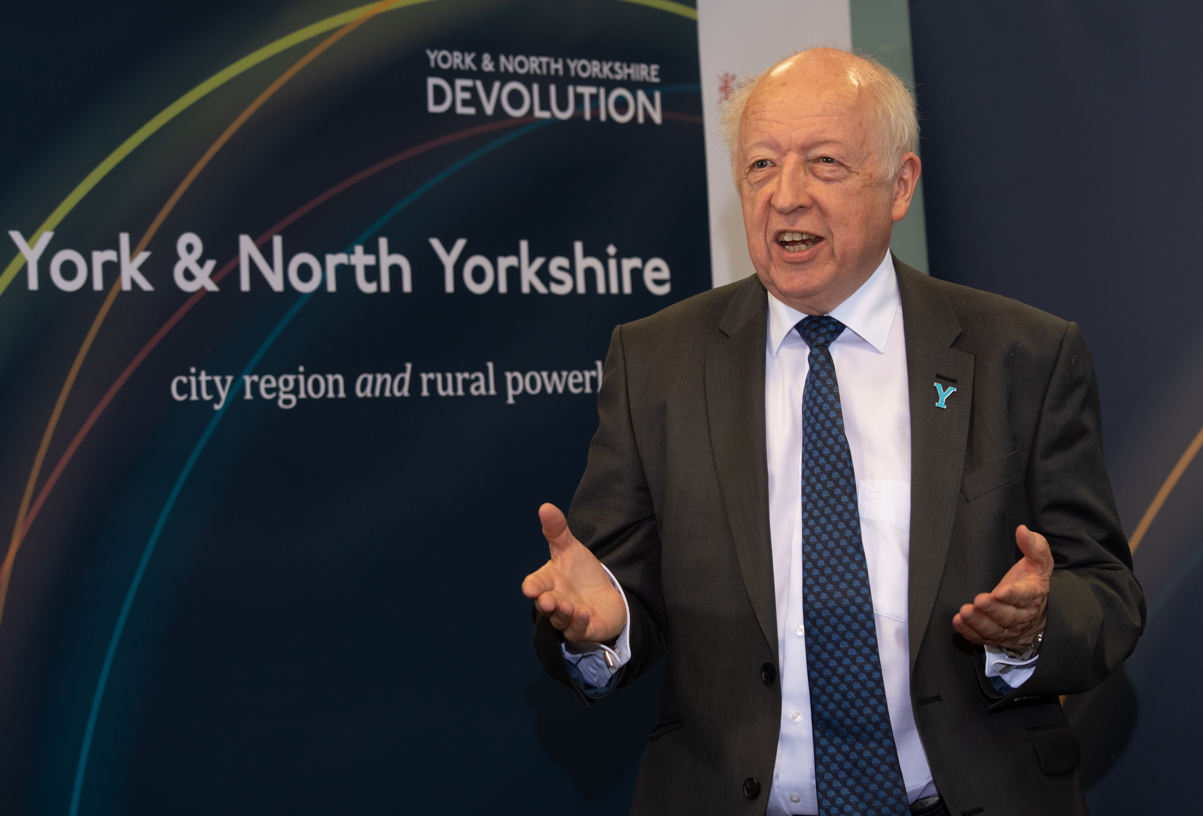 Cllr Carl Les at proposed devolution deal launch